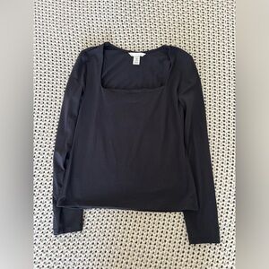 Black Long Sleeve Top